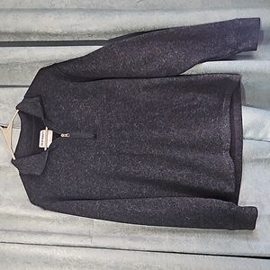 Old Navy Dark Gray Quarter Zip Fleece Pullover - Size Medium